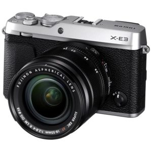Máy ảnh Fujifilm X-E3 + Ống Kính XF 18-55mm F2.8-4 R Bạc - Chính hãng