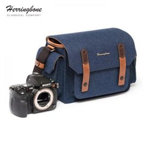 Herringbone Papaspocket 3 Medium Navy | Chính Hãng
