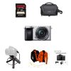 Combo Sony A6400 Kit 16-50 Bạc + Báng tay cầm GP-VPT1 New Chính hãng