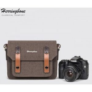 Herringbone Papaspocket 3 Mini Brown | Chính Hãng