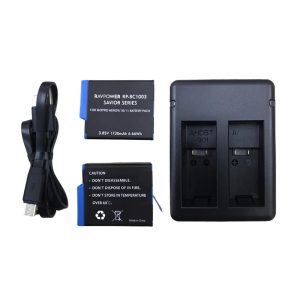 Bộ 2 pin 1 sạc đôi Gopro Hero 9/10/11/12 dung lượng 1730mah Ravpower