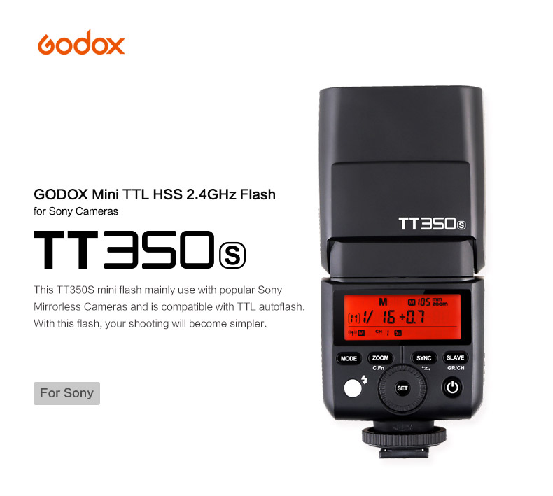 Đèn Flash Godox TT350S cho Sony - Chính hãng - Ảnh 3