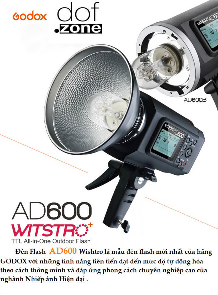 Ttl All In One Bộ Đèn Flash Chụp Ngoài Trời Ad600b