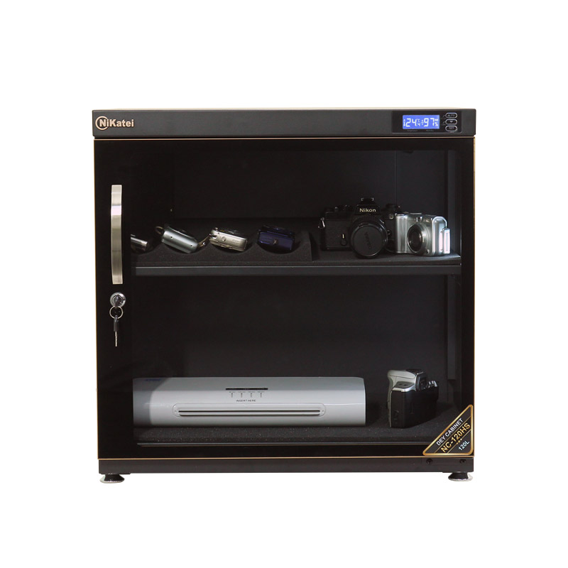 Tủ Chống Ẩm Chuyên Dụng Nikatei Nc-120hs, Viền Nhôm Mạ Vàng (120 Lít) - Ảnh 3