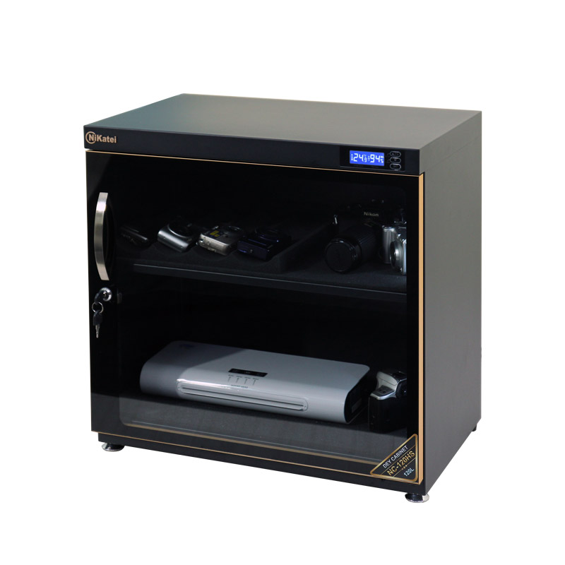 Tủ Chống Ẩm Chuyên Dụng Nikatei Nc-120hs, Viền Nhôm Mạ Vàng (120 Lít) - Ảnh 2