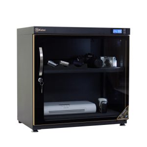 Tủ Chống Ẩm Chuyên Dụng Nikatei Nc-120hs, Viền Nhôm Mạ Vàng (120 Lít)