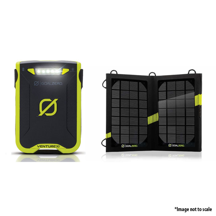 Goal Zero Venture 30 Solar Recharging Kit With Nomad 7
