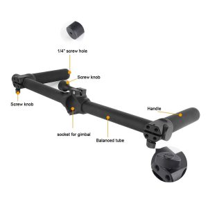 Tay Cầm Đôi Cho Moza Aircross / Crane Plus / Crane V2 - Ảnh 3