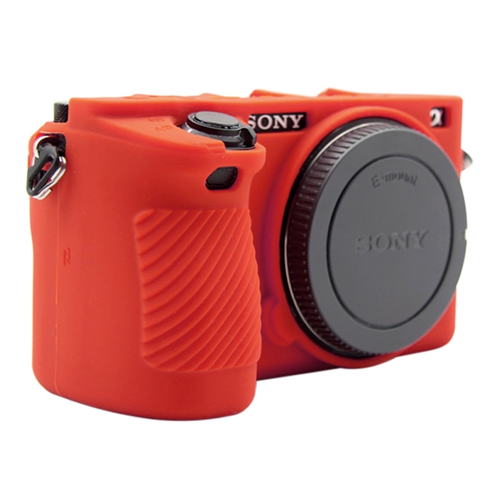 Bao Silicon Puluz Cho Máy Sony A6500 - Màu Đỏ
