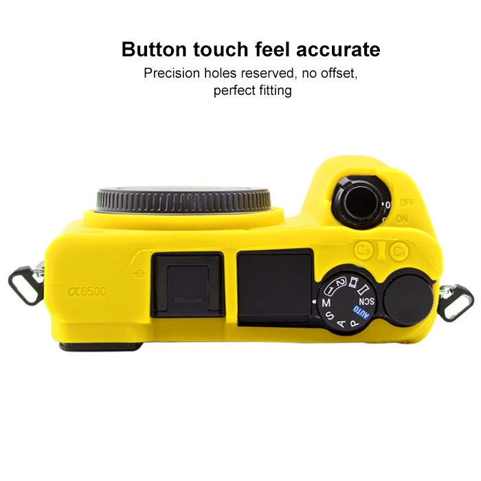 Bao Silicon Puluz Cho Máy Sony A6500 - Màu Vàng - Ảnh 5