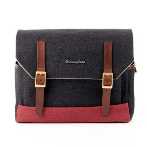 Herringbone Postman Medium Black | Chính Hãng - Ảnh 2