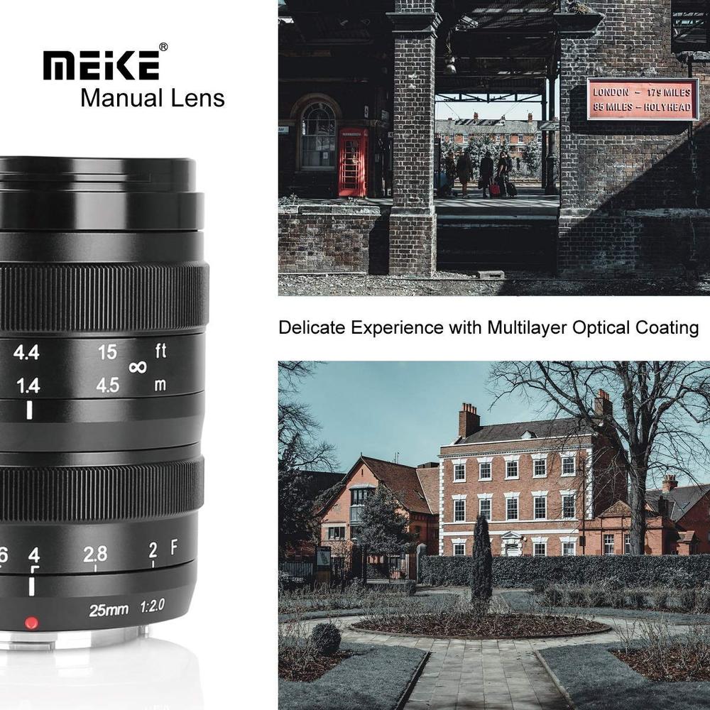 Ống Kính Meike 25mm F2.0 Aps-C For Sony E-Mount new Mã SP 0070 - Ảnh 7