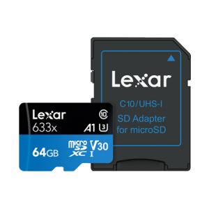 Thẻ nhớ MicroSD Lexar 64GB 633x 95MB/45MB/s | Chính Hãng - Ảnh 2