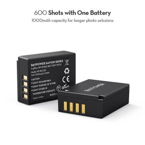 Bộ 2 pin 1 sạc đôi máy ảnh Fujifilm NP-W126S 1200 mAh Ravpower - Ảnh 4