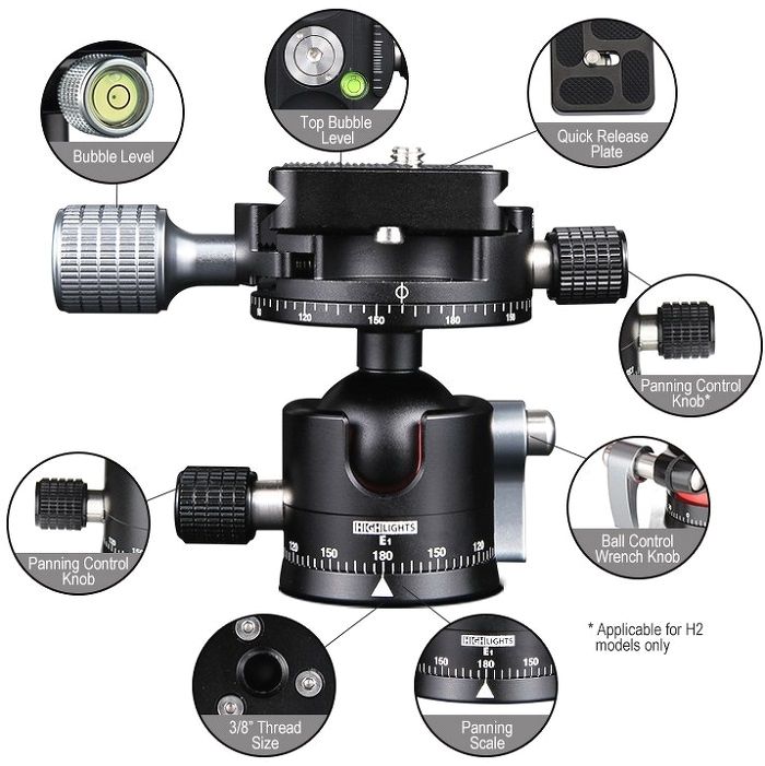 Benro E3-H2 Ballhead | Chính Hãng - Ảnh 2