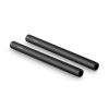 SmallRig 2pcs 15mm Black Aluminum Alloy Rod(M12-20cm) 8inch 1051
