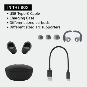 Tai nghe True Wireless Sony WF-SP800N Đen - Chính hãng - Ảnh 3