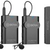 Microphone Boya BY-WM4 Pro K4 cổng kết nối Lightning ( 2 phát + 1 thu )