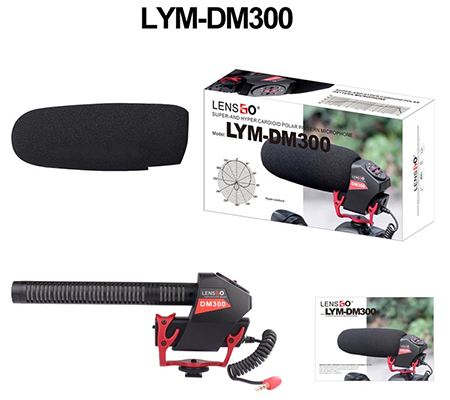 Mic thu âm shotgun LENSGO LYM-DM300 - Chính hãng