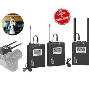 Micro Thu Âm Wireless LENSGO LWM-338C Double (TX+TX+RX) - Chính Hãng