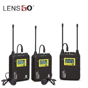 Micro Thu Âm Wireless LENSGO LWM-328C Double (TX+TX+RX) - Chính Hãng