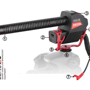 Mic thu âm shotgun LENSGO LYM-DM300 - Chính hãng - Ảnh 2