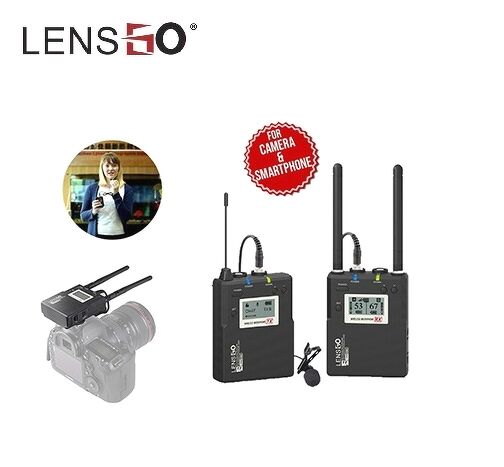 Micro Thu Âm Wireless LENSGO LWM-338C Single (TX+RX) - Chính Hãng