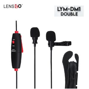 Micro Thu Âm Cài Áo LENSGO LYM-DM1 Double (Cho 2 Người) - Chính Hãng