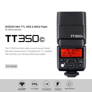 Godox Mini Camera Flash TT350C cho Canon