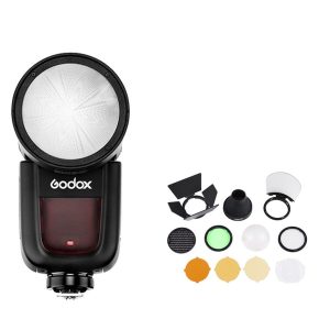 Combo đèn flash Godox V1 + AKR1