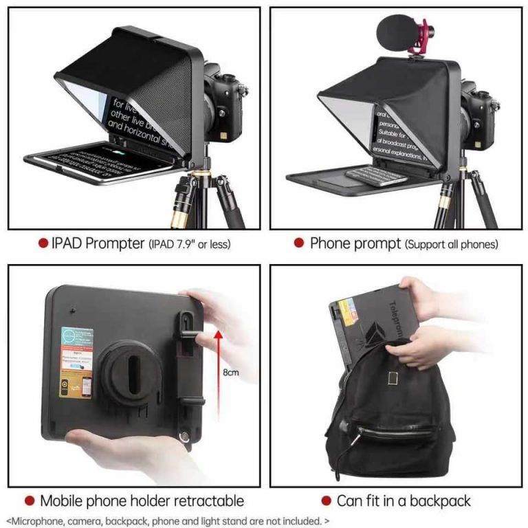 Máy Nhắc Chữ Teleprompter TC7 ( black ) - Chính Hãng - Ảnh 5