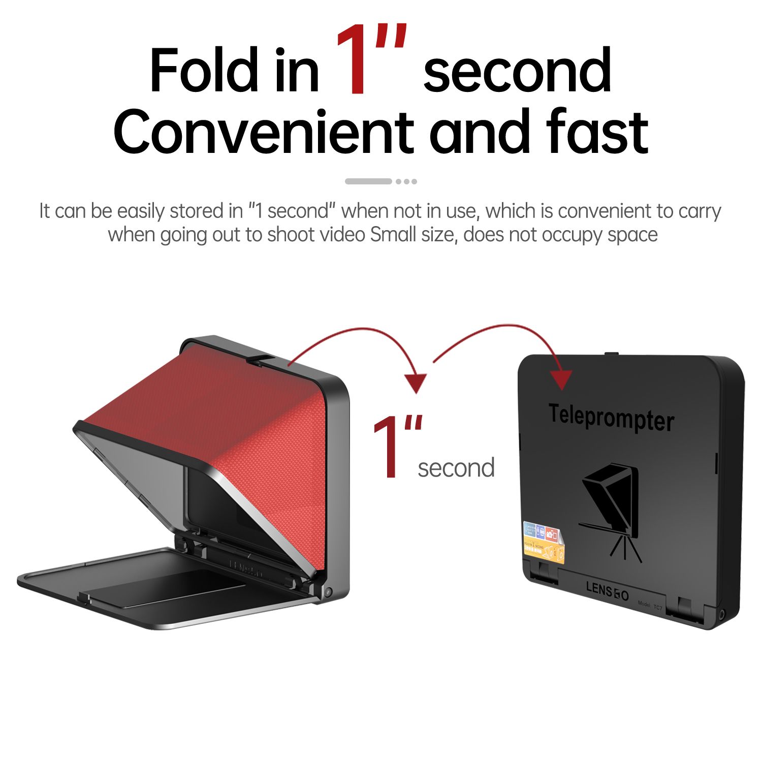 Máy Nhắc Chữ Teleprompter TC7 ( Red ) - Chính Hãng