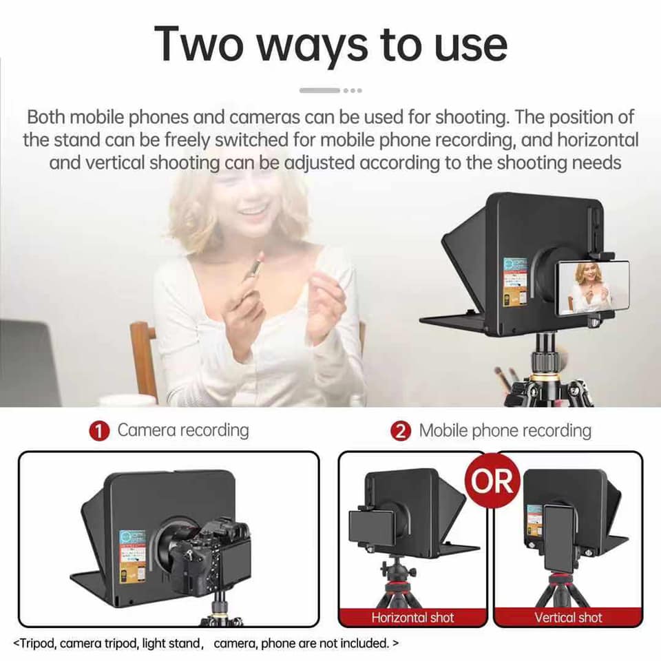 Máy Nhắc Chữ Teleprompter TC7 ( black ) - Chính Hãng - Ảnh 8