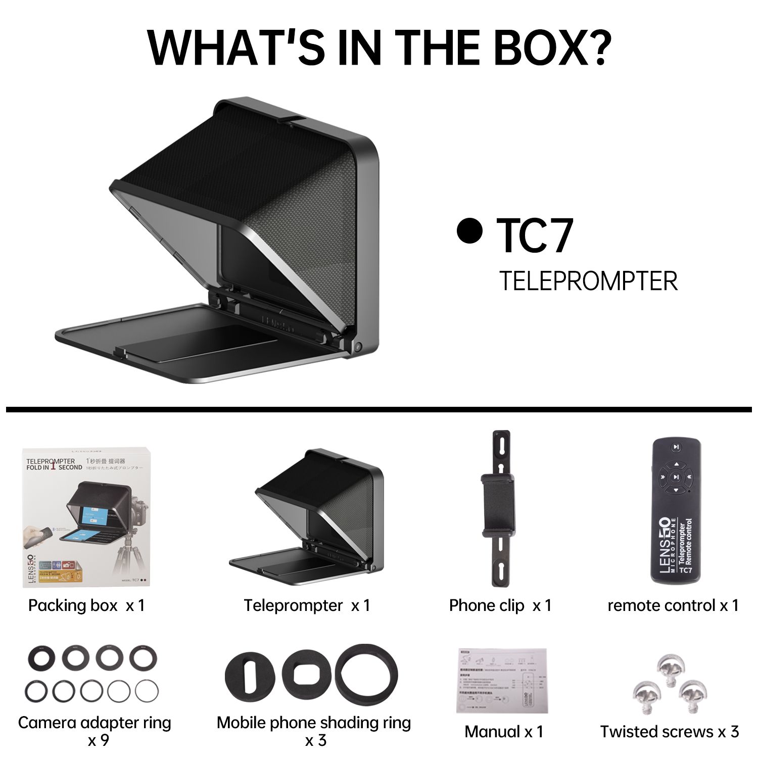 Máy Nhắc Chữ Teleprompter TC7 ( Red ) - Chính Hãng - Ảnh 4