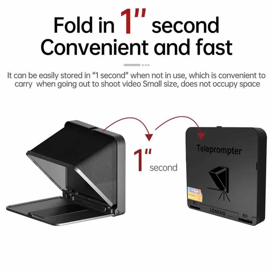 Máy Nhắc Chữ Teleprompter TC7 ( black ) - Chính Hãng