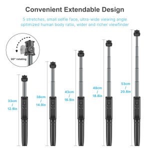 Ulanzi MT-40 Gậy chụp hình 3 In 1 đa năng Selfie Stick/Tripod/Grip tích hợp Remote Wireless - Ảnh 3