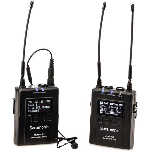 Microphone thu âm Saramonic UwMic9S Kit1 (TX+RX) - Chính Hãng