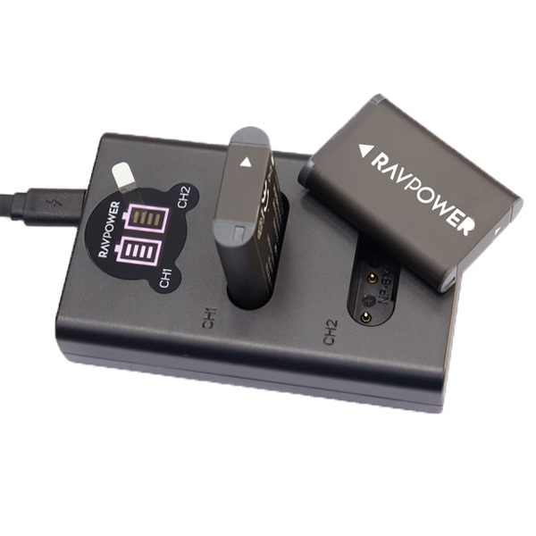 Bộ 2 Pin 1 Sạc Ravpower Sony NP-BX1 - Chính Hãng