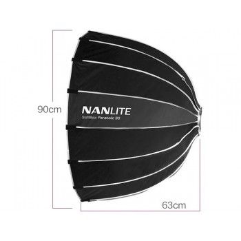 Softbox Parabolic NANLite SB-PR-90-Q 90cm - Ảnh 4