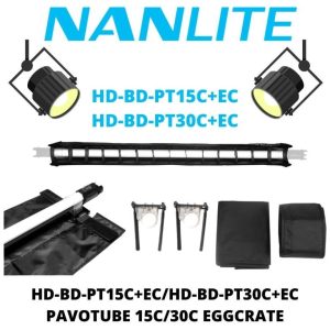 Nanlite Fabric Barndoors and Grid for PavoTube 30C - Ảnh 5