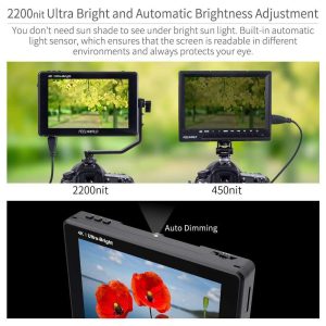 Màn hình FeelWorld LUT7 7" 3D LUT 4K HDMI Monitor - Ảnh 3