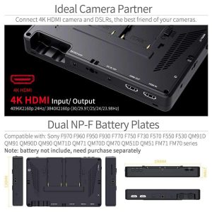 Màn hình FeelWorld LUT7 7" 3D LUT 4K HDMI Monitor - Ảnh 2