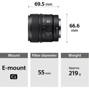 Sony E 15mm F1.4 G (SEL15F14G) | Chính Hãng - Ảnh 2