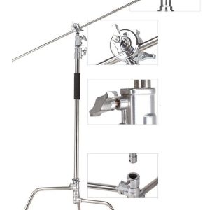 Chân Đèn Cstand CK1 Pro Inox có tay boom