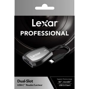 Đầu đọc thẻ nhớ Lexar Professional Dual-Slot USB Type-C | Chính Hãng - Ảnh 5