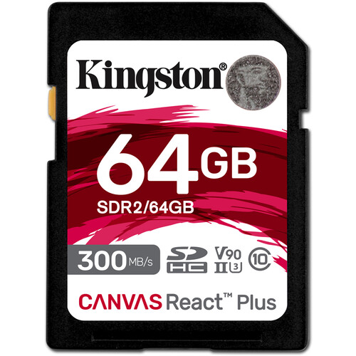 Thẻ nhớ SD Kingston Canvas React Plus 64GB UHS-II V90 300MB/s | Chính Hãng