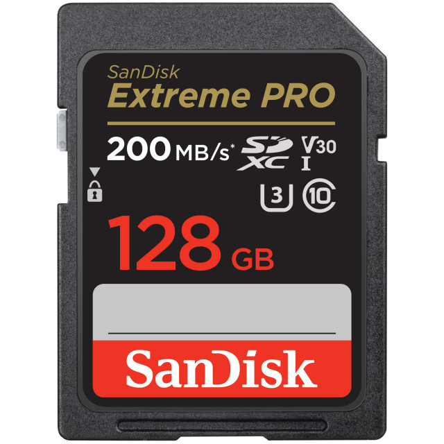 Thẻ nhớ SD SanDisk Extreme Pro U3 V30 128GB SDXC 200MB/s | Chính Hãng