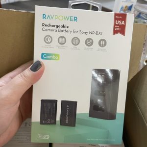 Bộ 2 Pin 1 Sạc Ravpower Sony NP-BX1 - Chính Hãng - Ảnh 2