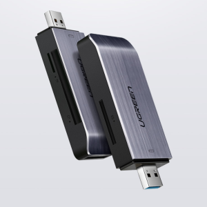 Ugreen 50541 Màu Đen Đầu đọc thẻ USB 3.0 sang SD + TF + CF + MS cao cấp CM180 20050541 - Ảnh 3