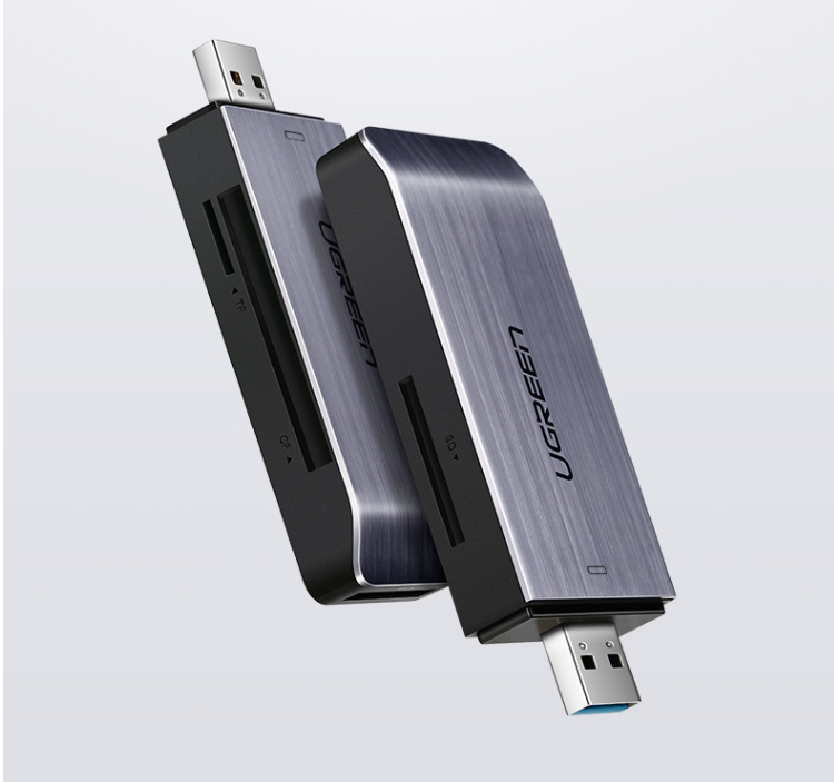 Ugreen 50541 Màu Đen Đầu đọc thẻ USB 3.0 sang SD + TF + CF + MS cao cấp CM180 20050541 - Ảnh 3